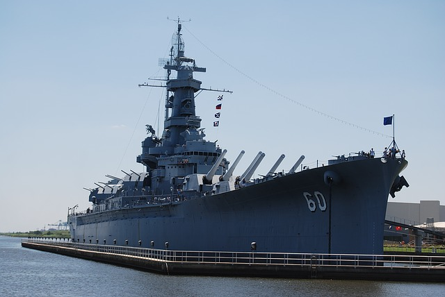 The USS Alabama docked in Mobile