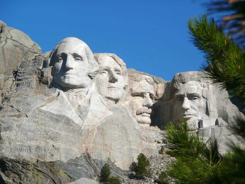 the four presidents of the united states on mount rushmore