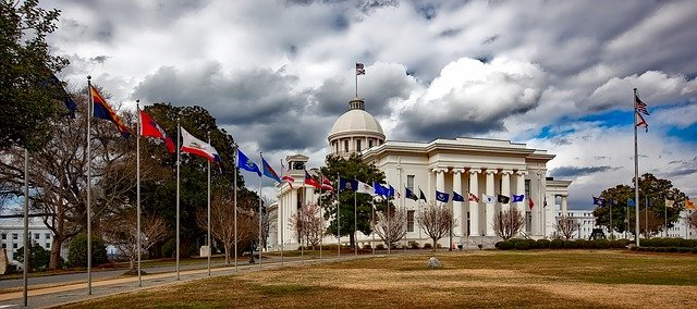 the alabama state capitol building in Montgomery