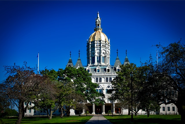 The Connecticut capitol building in hartford