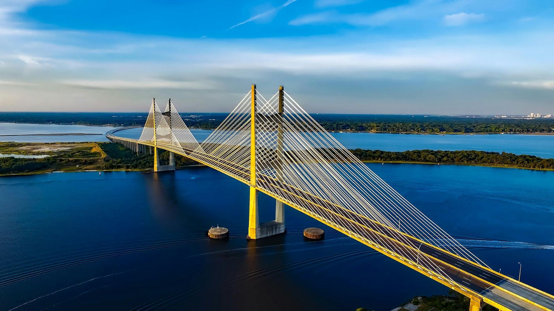 One of the many bridges in Jacksonville, Florida