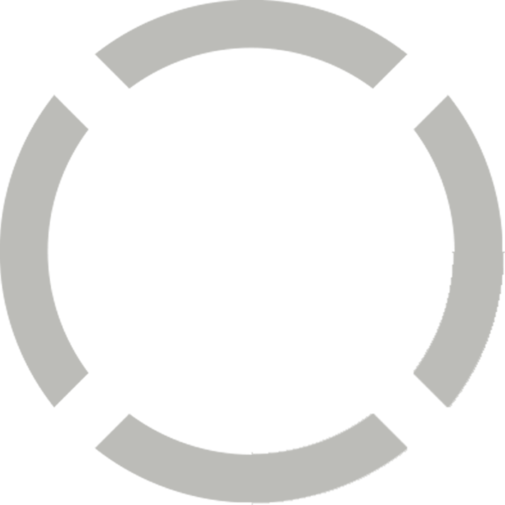A white circle with a gray border on a white background. A white circle with a gray border on a white background.