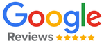 Um logotipo do Google que diz `` google reviews '' em um fundo branco.