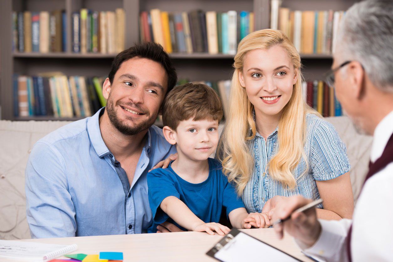 Family at Local Counseling Session
