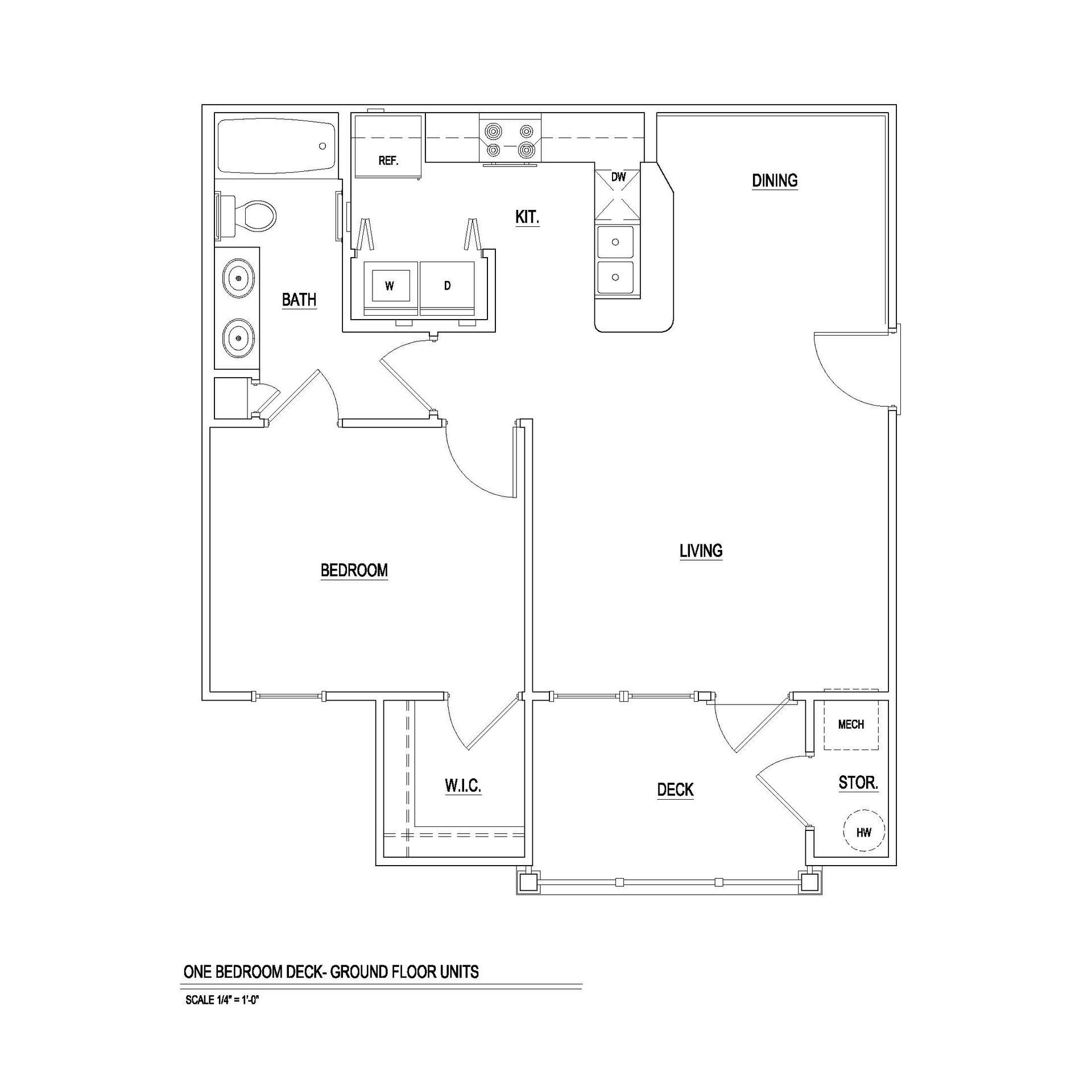 One Bedroom Deck