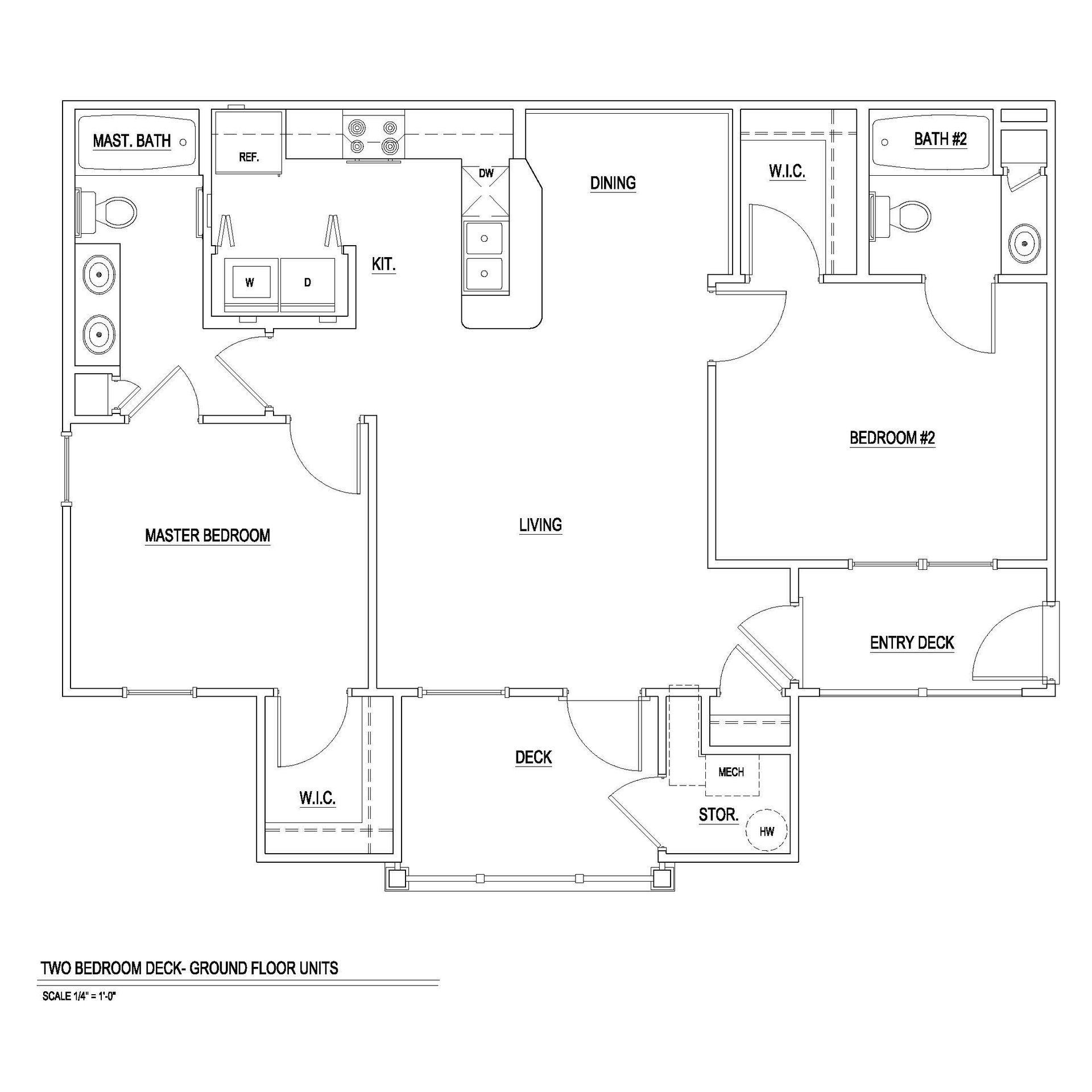 Two Bedroom Deck