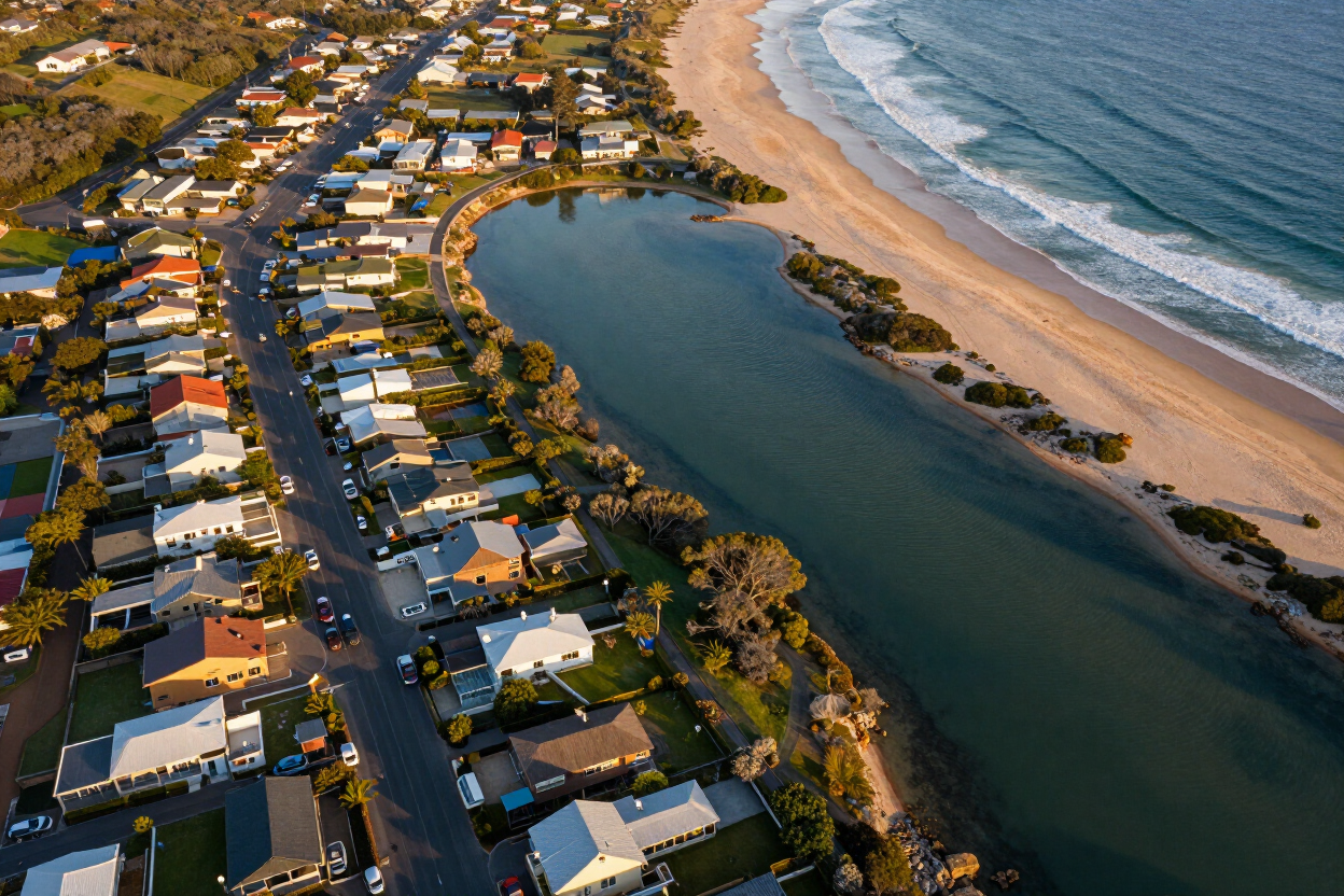 Aerial view of Stilbaai