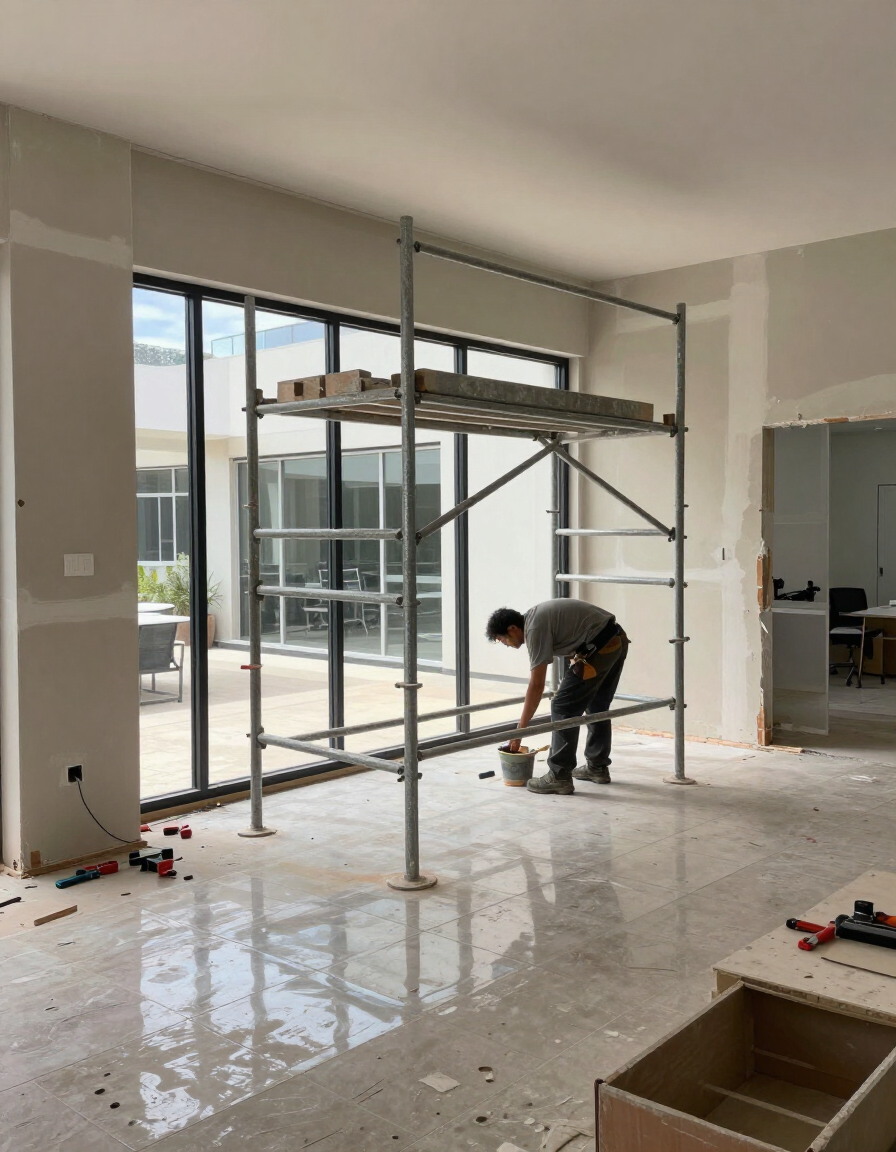 Commercial renovation in progress in the Garden Route