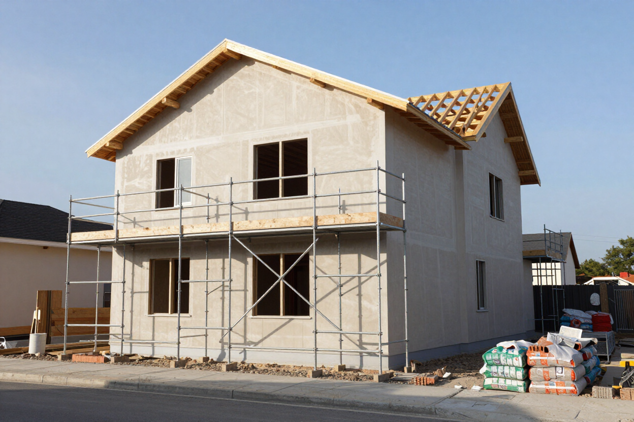 New residential home under construction in Riversdale
