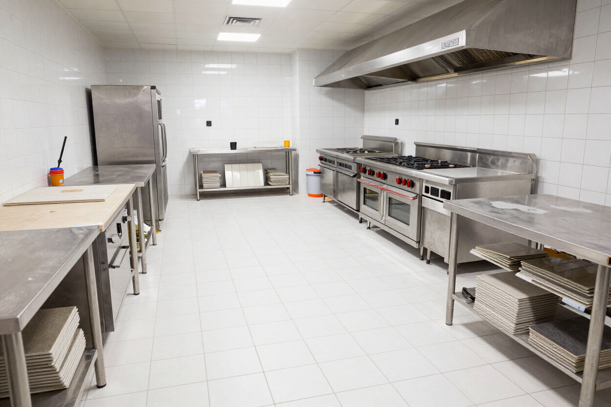 Commercial kitchen renovation in Riversdale restaurant