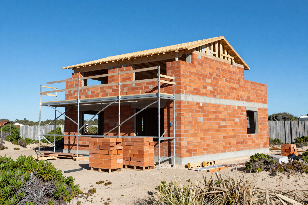 New residential home under construction in South Africa