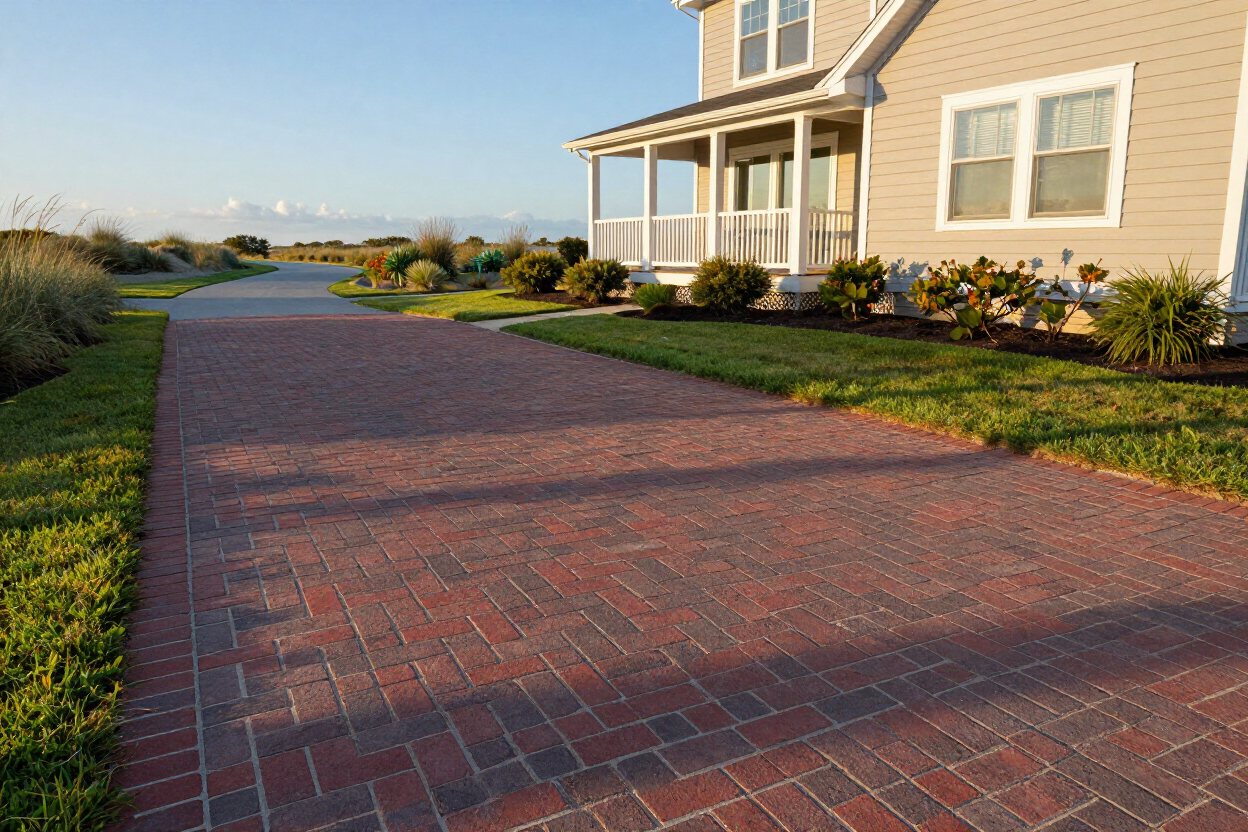 Driveway paving by A1 Plumbing and Construction