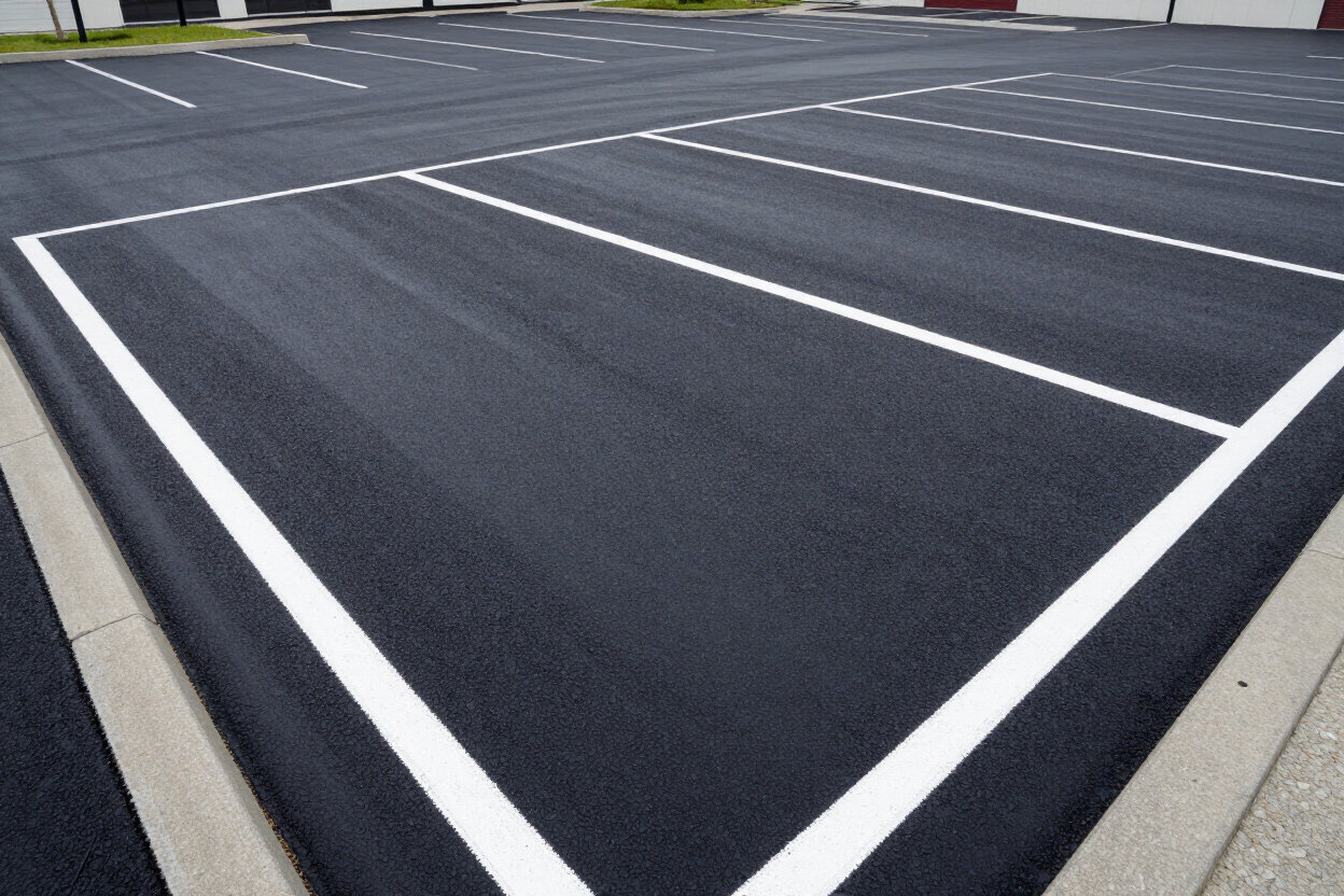 Commercial yard paving by A1 Plumbing and Construction