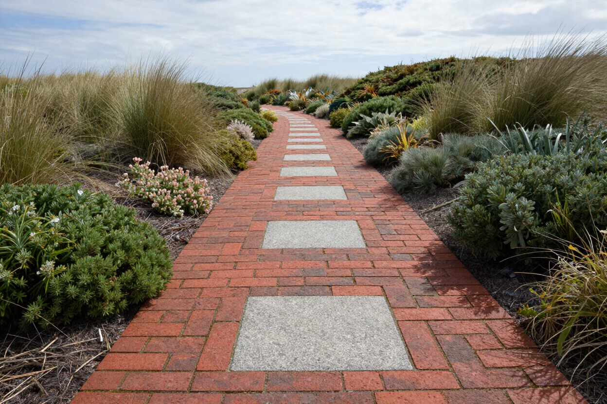 Garden pathway paving by A1 Plumbing and Construction