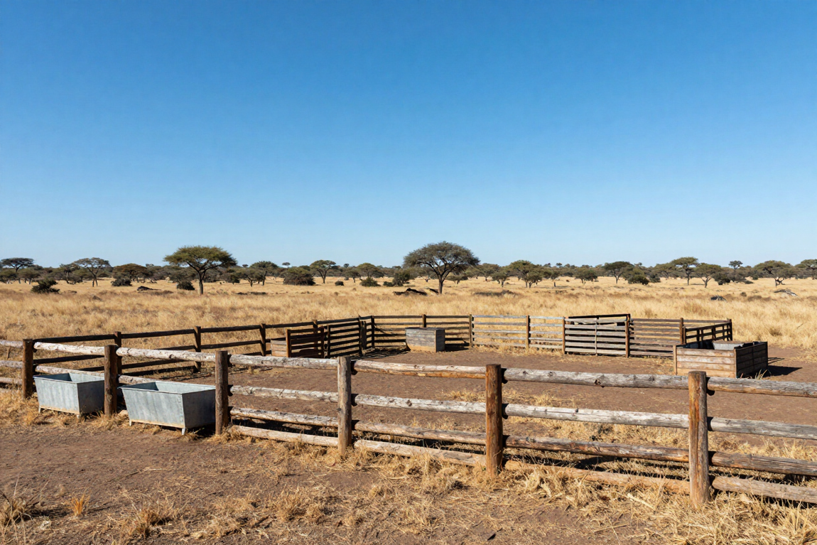 Commercial game farm camp construction in South Africa