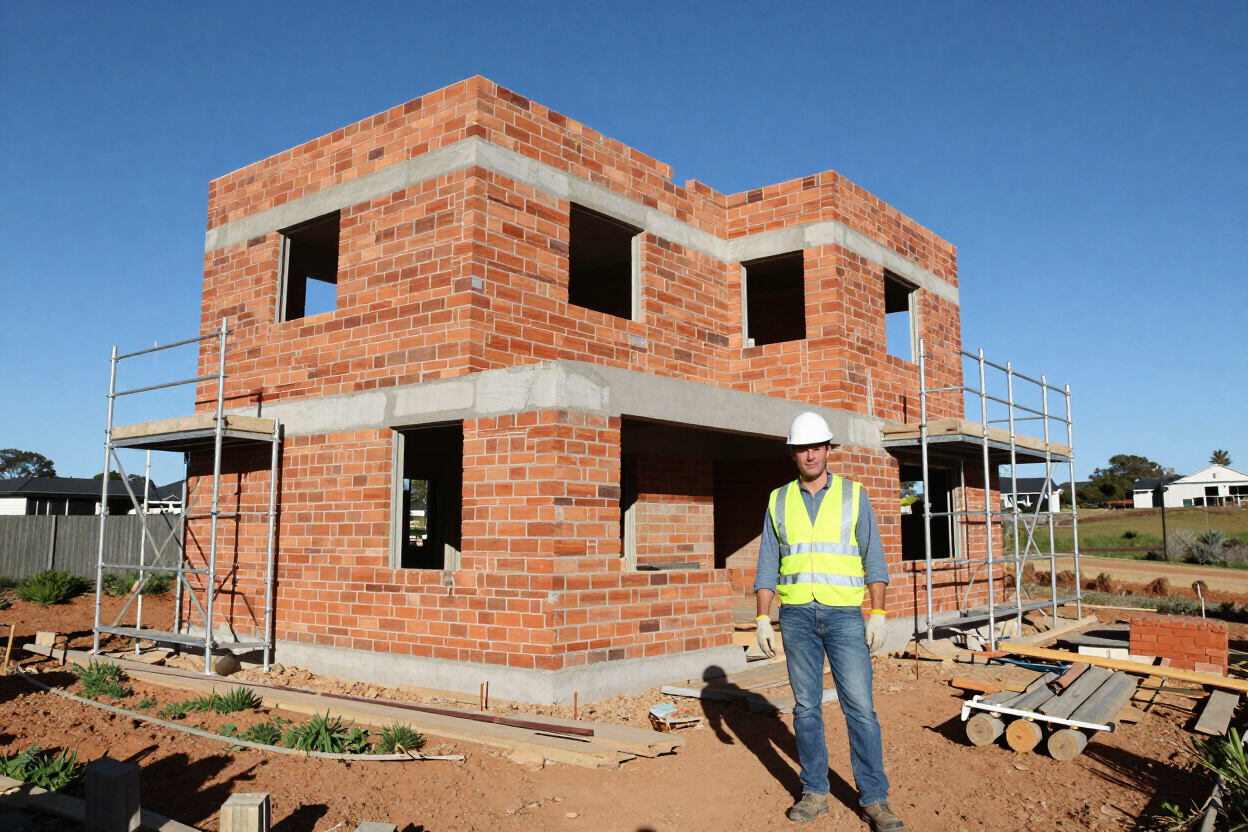 A1 Plumbing and Construction residential build in progress in Stilbaai