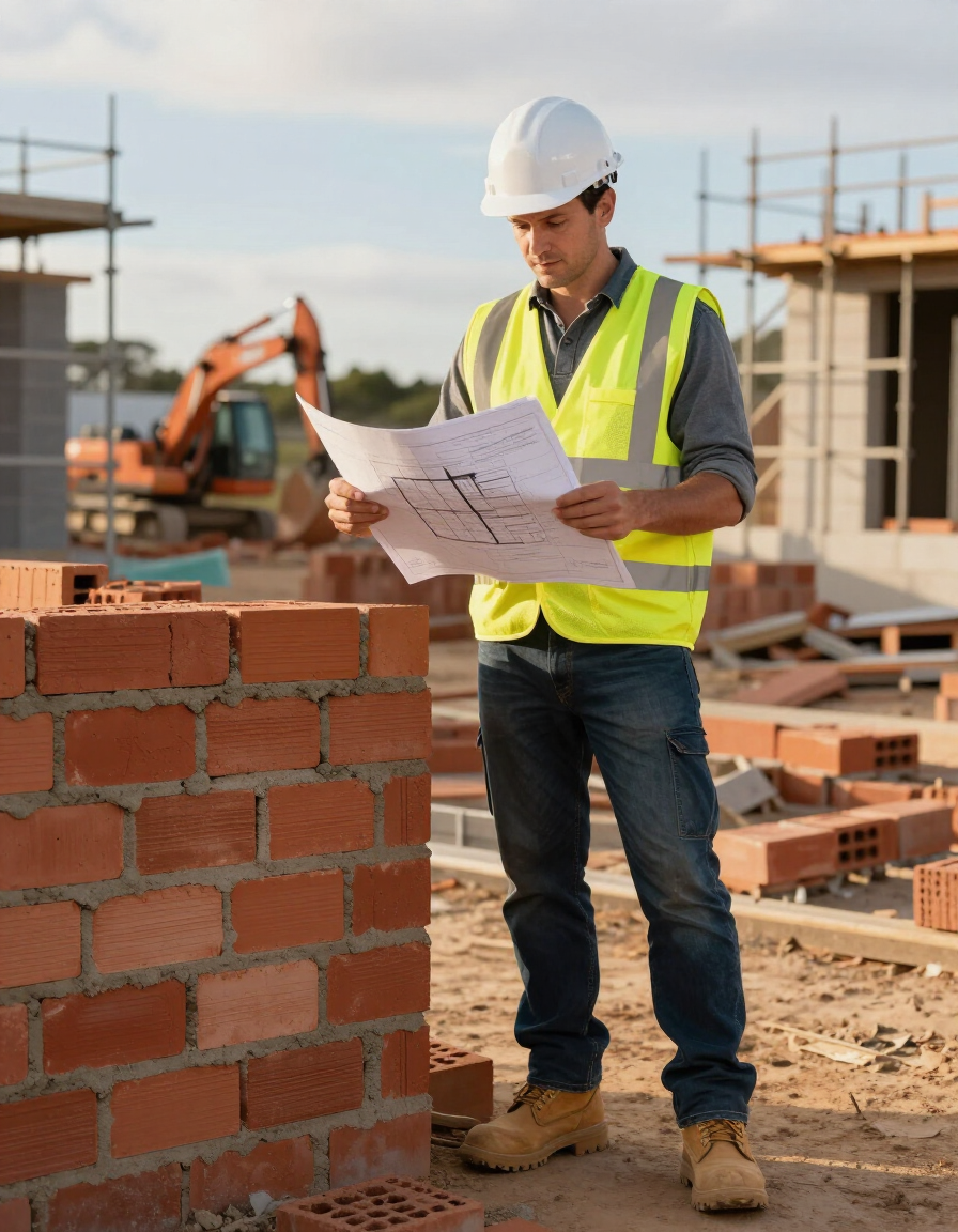 André van Staden, owner of A1 Plumbing and Construction, on site in Stilbaai