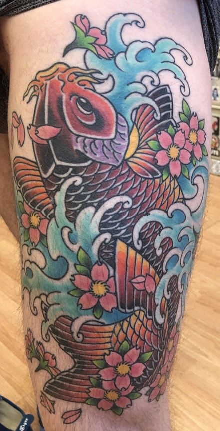 Colored Fish Tattoo — Olympia, WA — Lo and Behold Tattoo