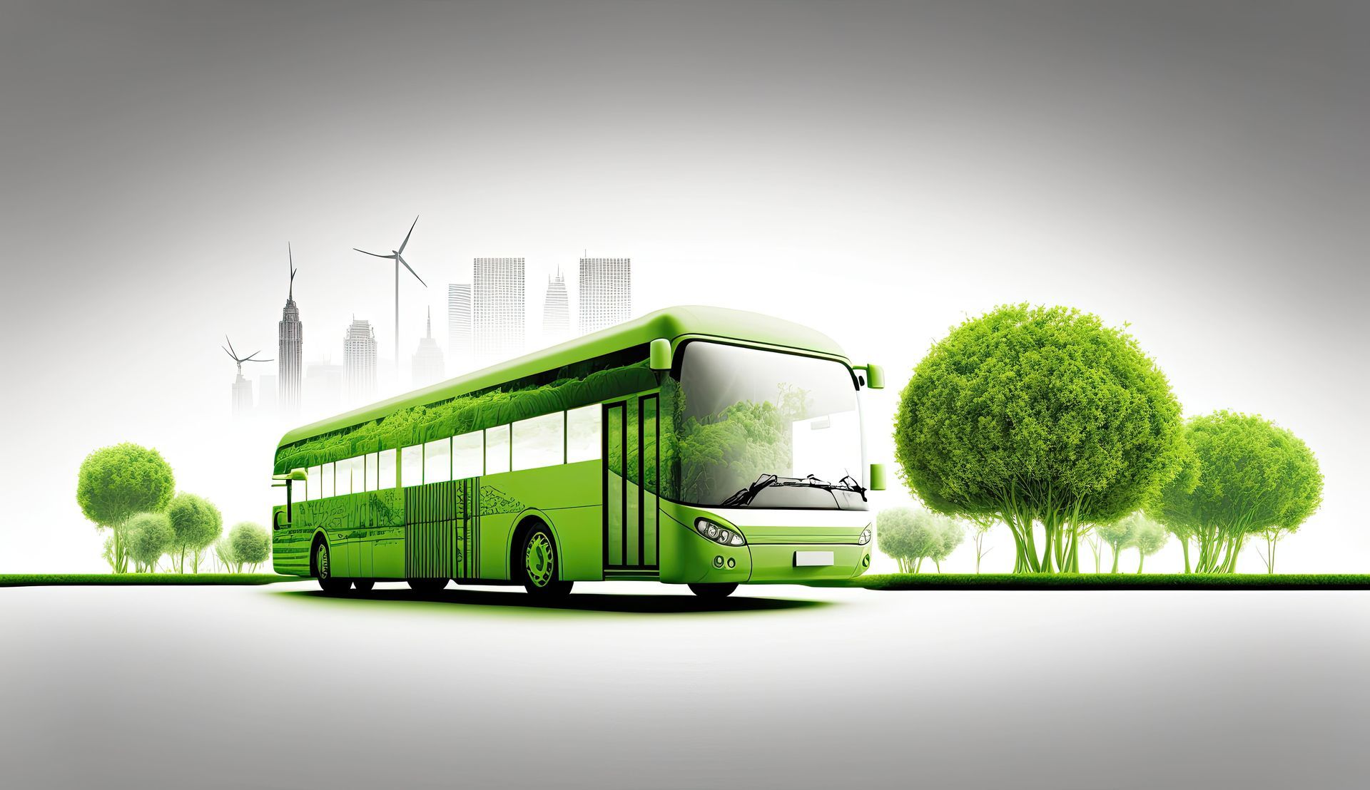 Fernbus am Meer