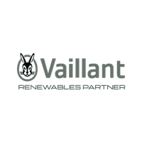 The logo for Vaillant is a approved installer.