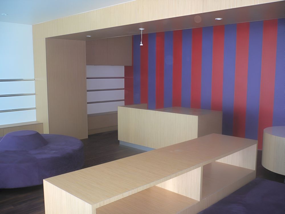 A Room With Red And Blue Stripes On The Wall — Gavin Cummings Kitchens in Dubbo, NSW