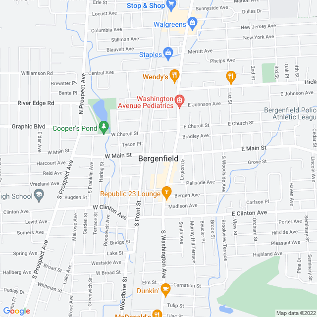 Map of business location