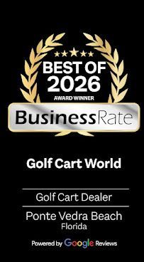 Best of 2026 BusinessRate award for Golf Cart World, Golf Cart Dealer, Ponte Vedra Beach, Florida