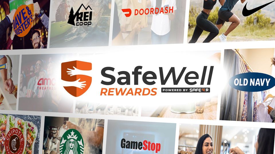 SafeWell Rewards Program with over 300 national brand merchants to choose from