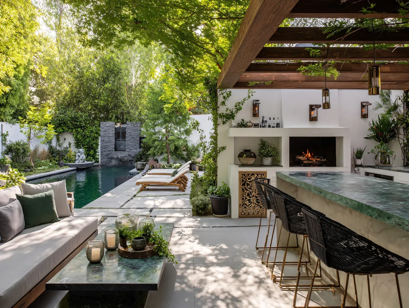 Modern Resort Style Outdoor Kitchen Outdoor Kitchen Remodel by Downs Kitchens & More project photo