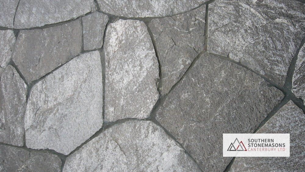 grey schist paving