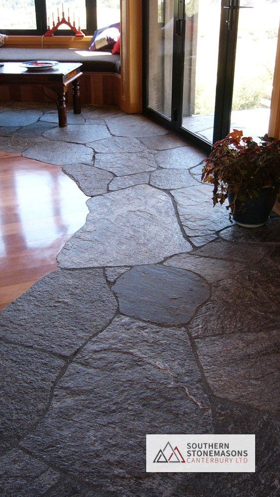 indoor schist paving