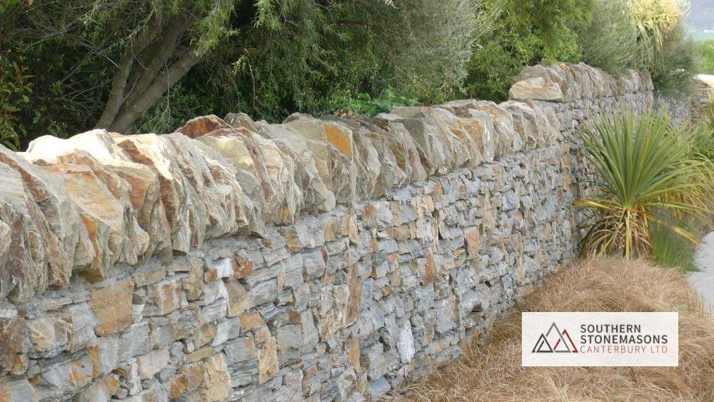 schist wall soldier stone