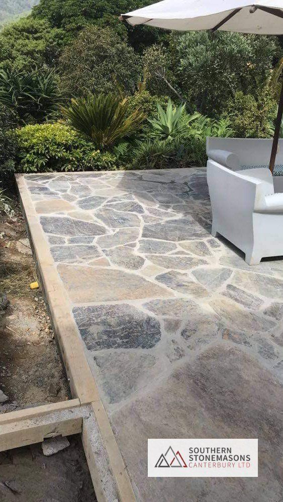 pointed schist pavers
