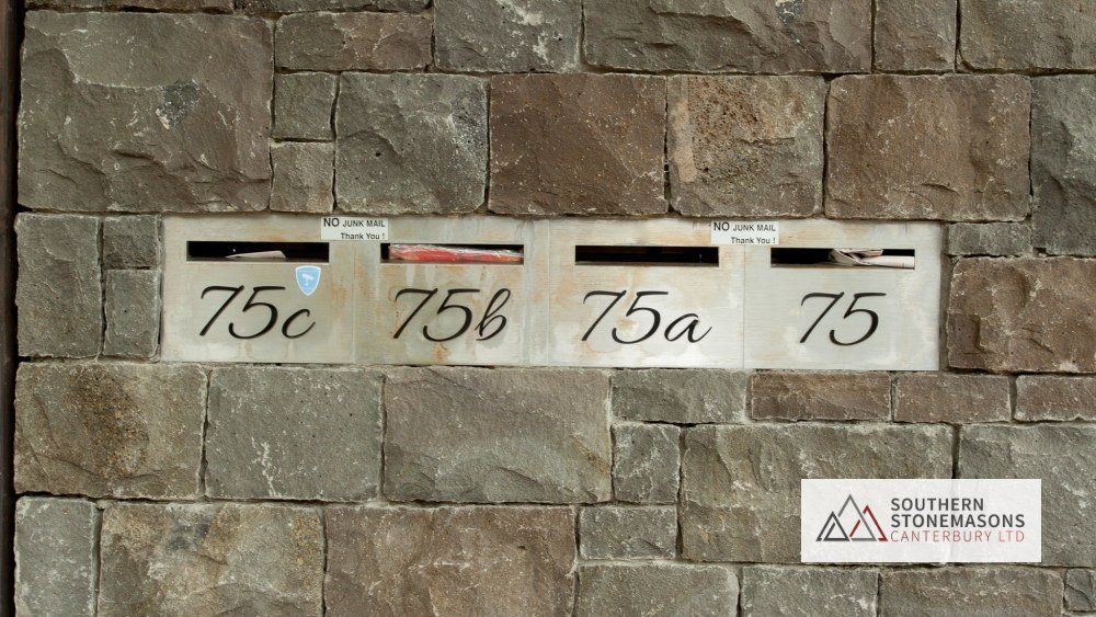 basalt stone letterbox mailbox