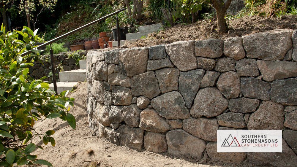 garden stone wall