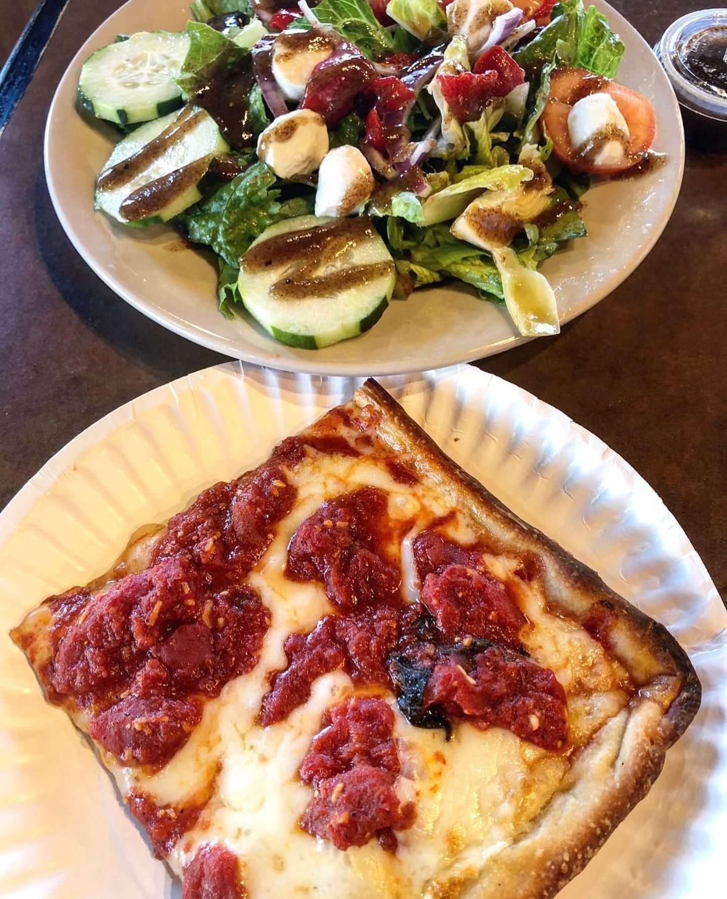 Pizza Square and Salad