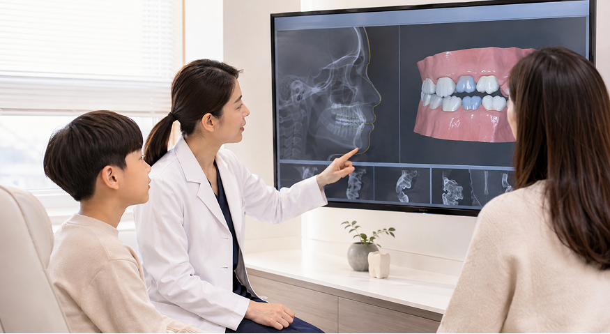 Growth-phase orthodontic assessment for children at Yonsei Baro Orthodontics & Pediatric Dentistry, Seoul