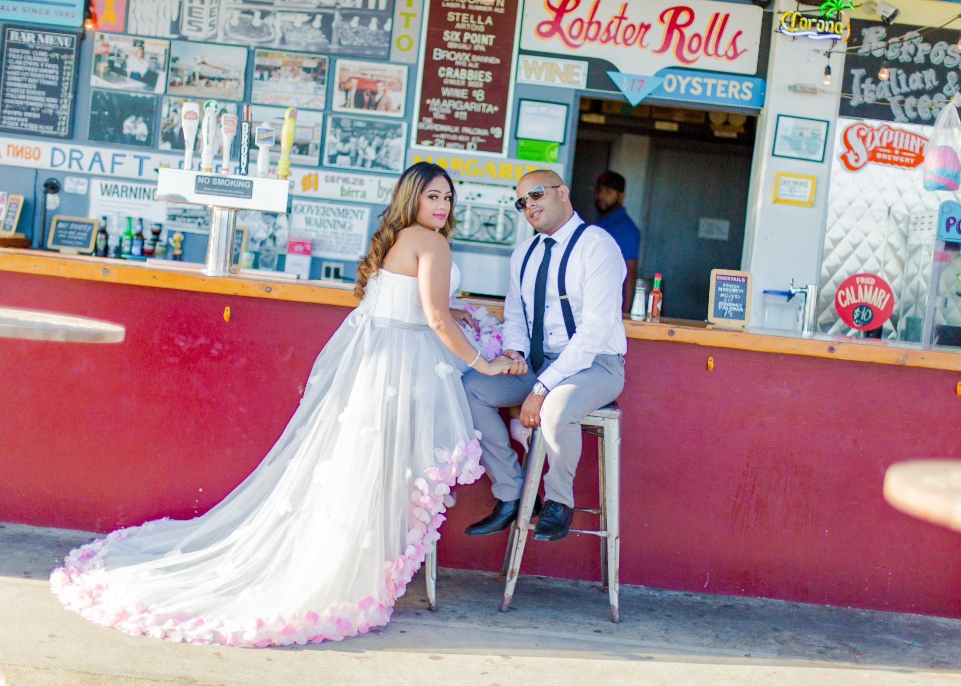 Coney Island Wedding Photographer NYC | Wedding Poses Photos | Best NYC Wedding Photographer