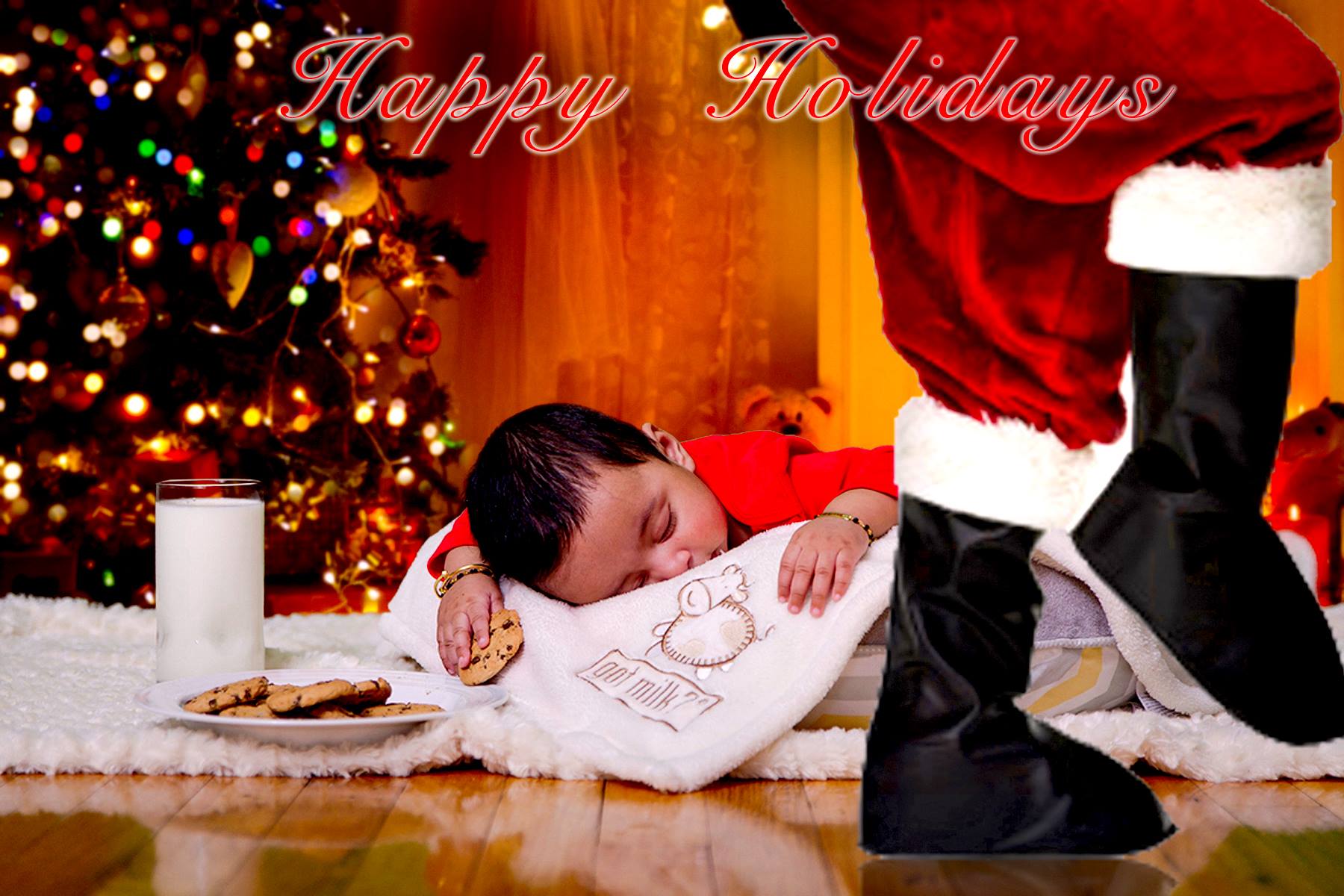 Baby Christmas Photo shoot | Cute Baby Christmas Photos NYC | Professional Family Christmas Photo 