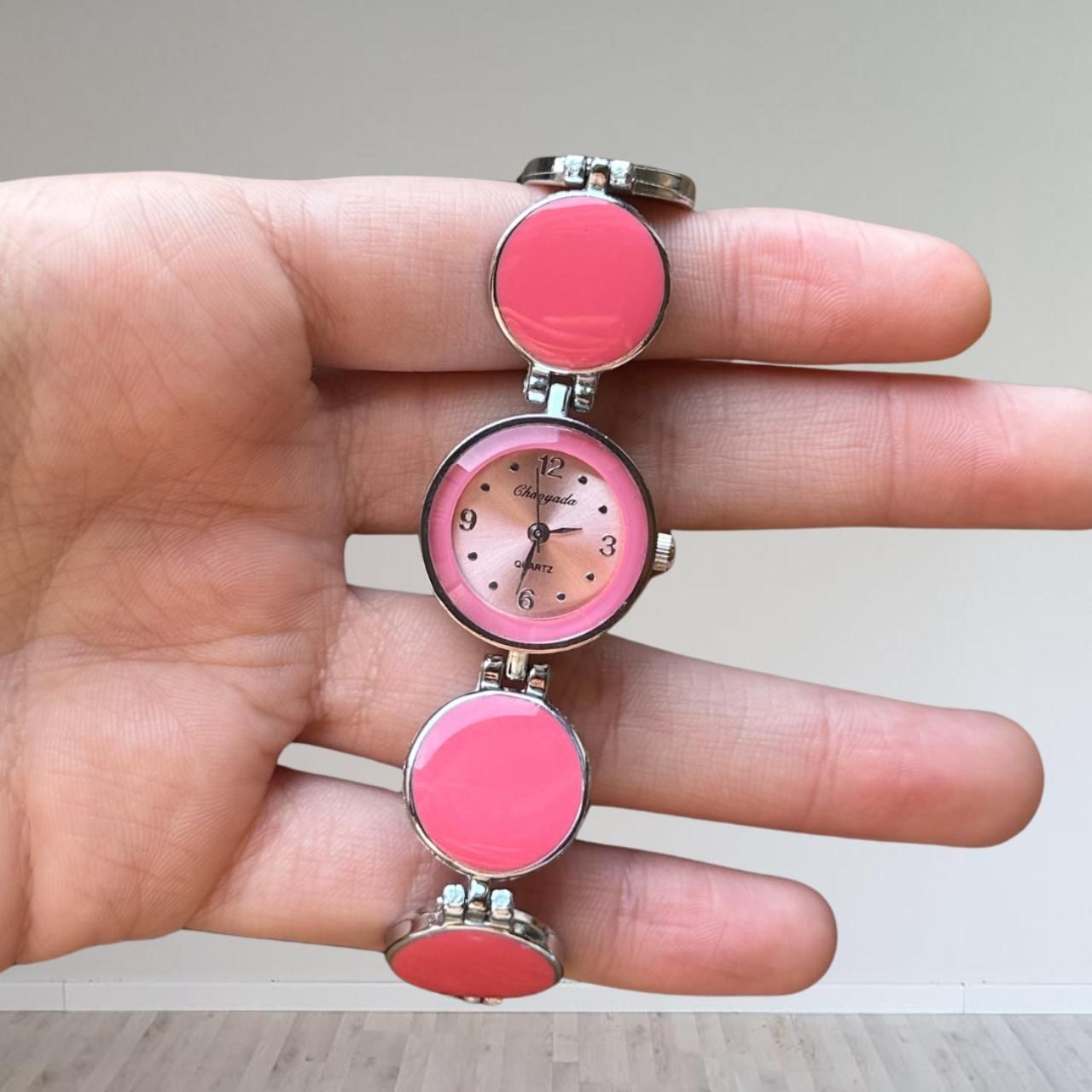 Pink circle watch