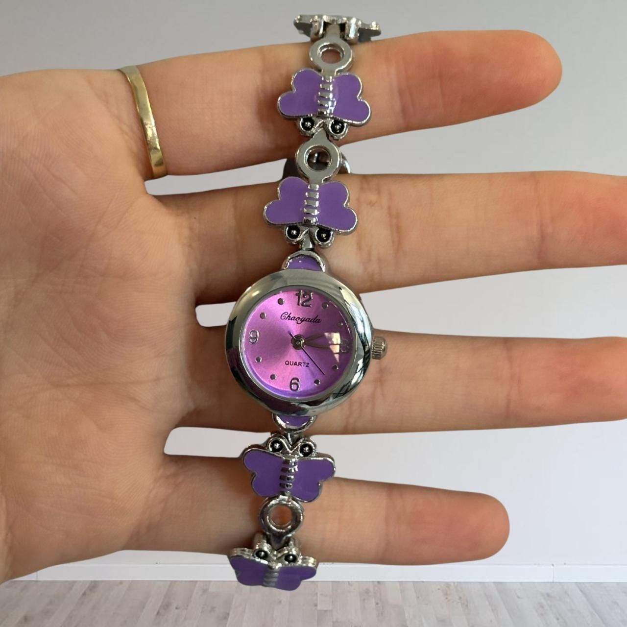 purple butterfly watch