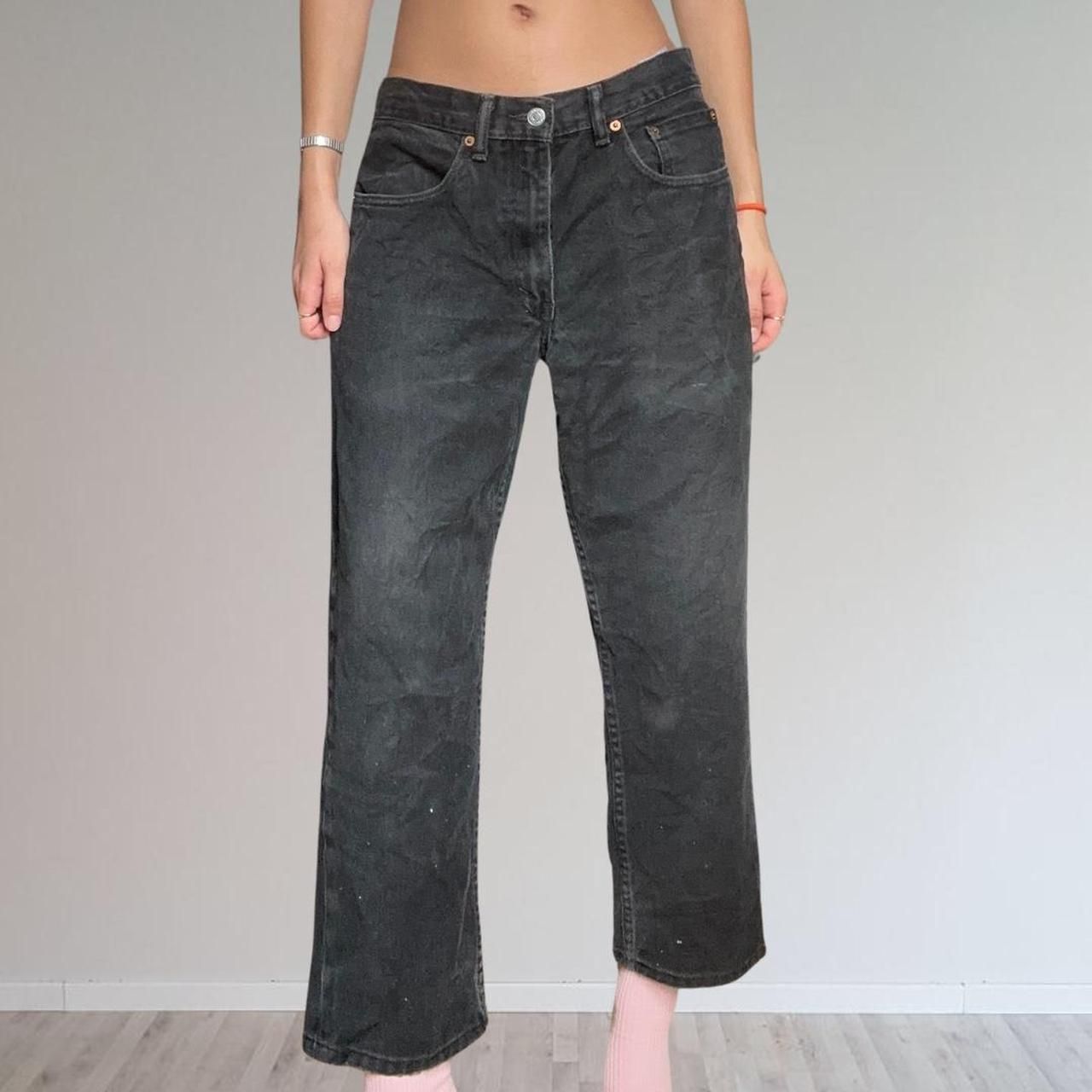 Levi's 550s black straight leg