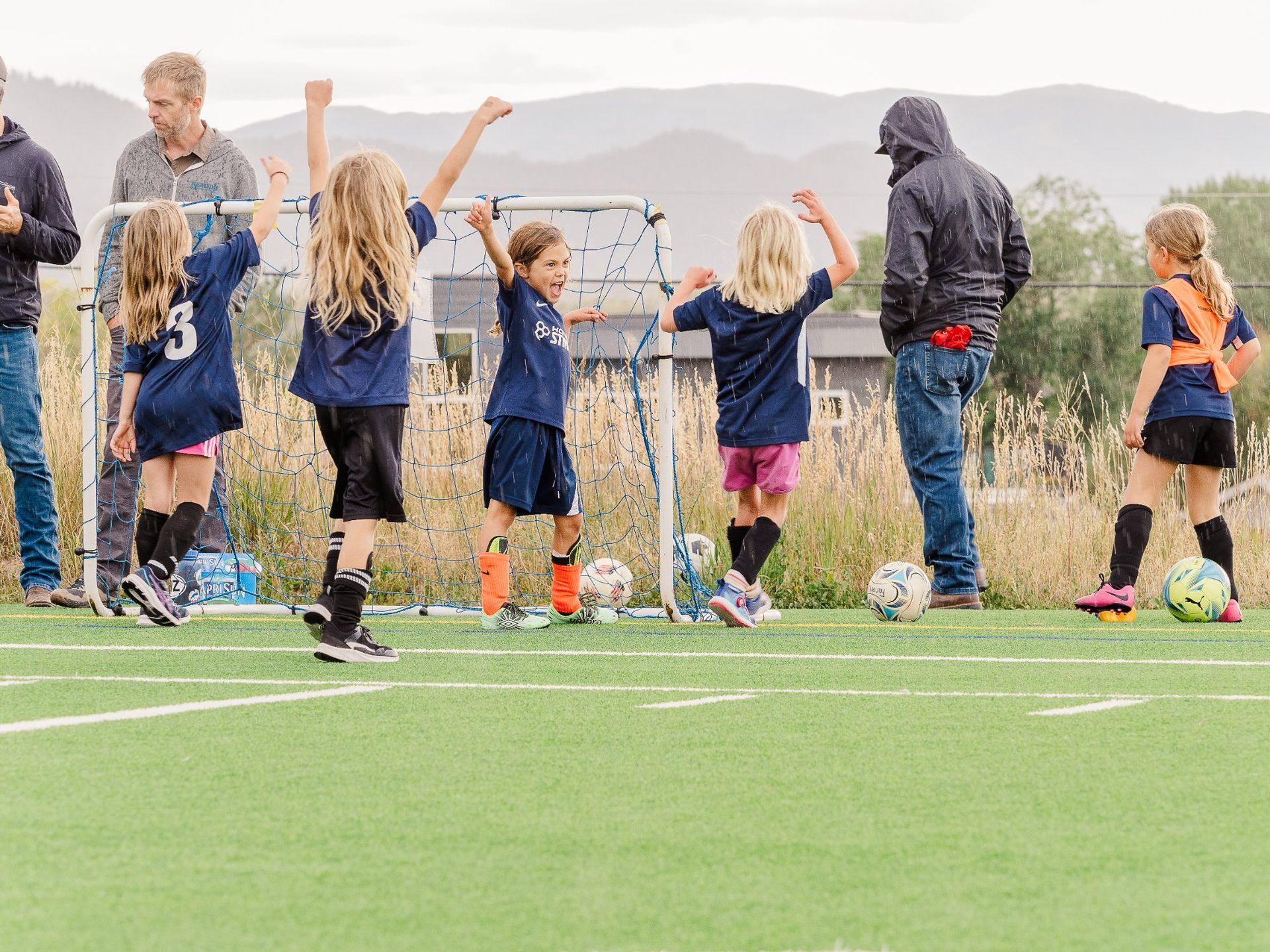 SSC players celebrating a goal