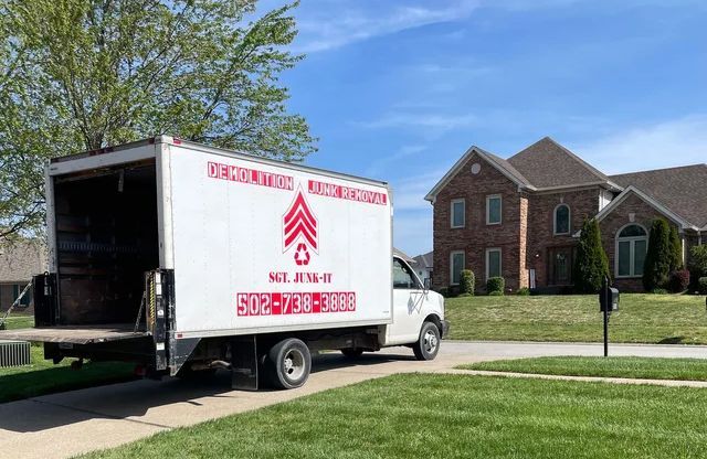 residential junk removal truck in louisville ky