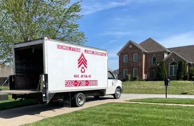 residential junk removal truck in louisville ky