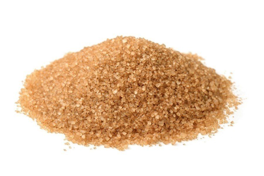 Bulk turbinado sugar, also known as raw sugar