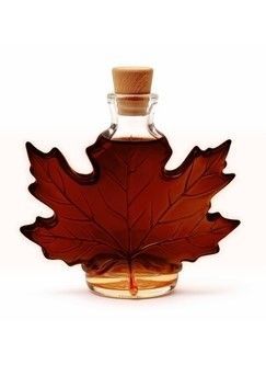 A bottle for very dark bulk maple syrup.