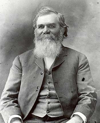 a black and white photo of D.D. Palmer