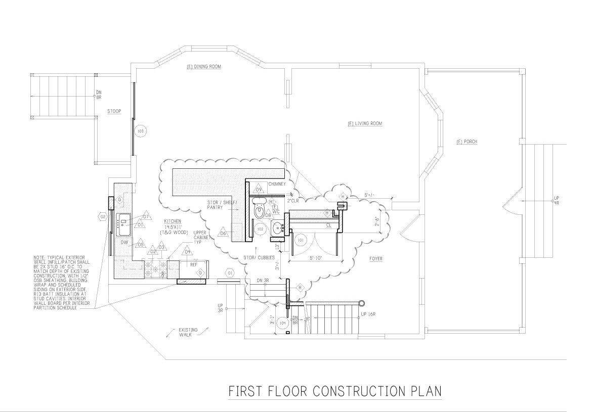A black and white floor plan of a house.