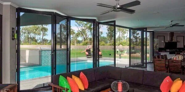 Custom crimsafe bi fold door installation in Brisbane, QLD